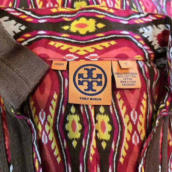 Tory Burch Ikat Print Tunic Dress Size 6 - Picture 7 of 8